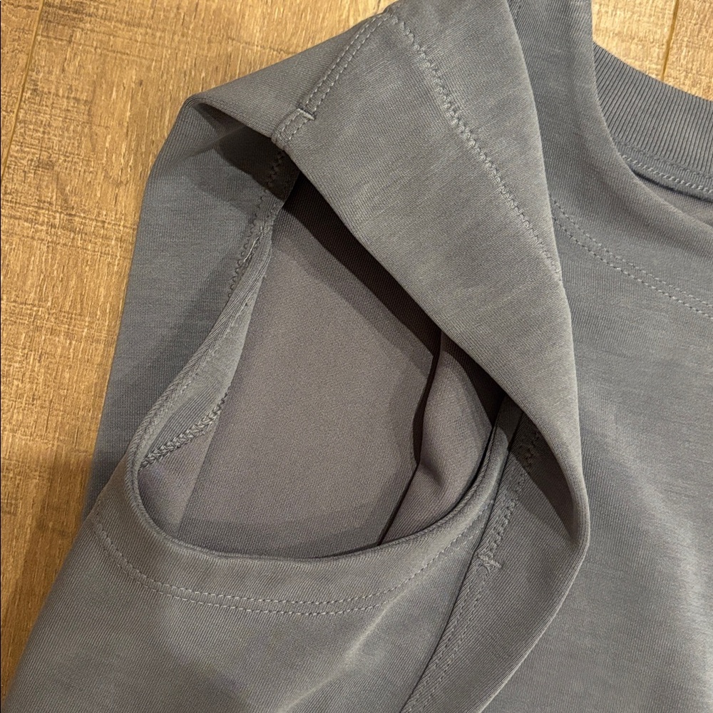 Athleta NWOT two piece matching casual lounge set top and cropped pants - Picture 8 of 12